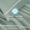 Double Stitch Cotton Tencel Sheet - Bed Sheets Set Queen Size, 4Pc Luxury Hotel Bedding Set, Soft, Cooling & Breathable for Hot Sleepers, Deep Pocket - 2 of 4