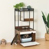 Whisen Cat Litter Box Enclosures with Tree Tower - White & Vintage - 2 of 4