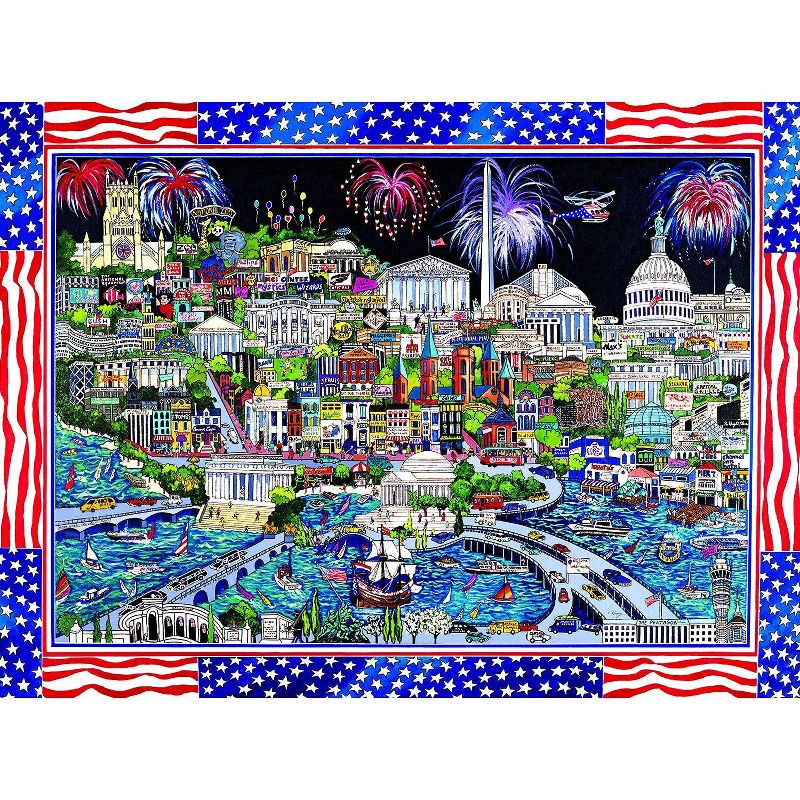 Sunsout Fireworks over Washington DC 1000 pc  Fourth of July Jigsaw Puzzle 74058, 1 of 5