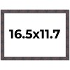 PosterPalooza | Slim Profile Brown Picture Frame - UV Acrylic, Backing Board, Hanging Hardware Included - 2 of 4