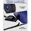 Coucheta Snow Pusher Shovel for Driveway with Wheels, Heavy Duty Push Snow Shovel 5 Position Angled Blade, Adjustable Handle, Rolling Snow Shovels - 4 of 4