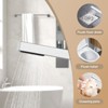 Freestanding Bathtub Faucet, Floor Mount Tub Filler,Standing Tub Faucet,Single Handle Brass Tap with Handheld Shower and Swivel Mixer Spout - 4 of 4