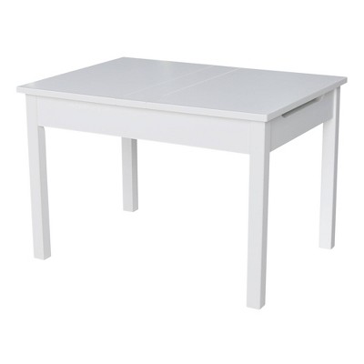 Kids' Table with Lift Up Top For Storage White - International Concepts