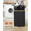 Laundry Hamper with Lids, Laundry Basket with 2 Compartments, 39 Gal. (150 L), Removable Liner Bag - 4 of 4