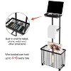 MaseiKar Freestanding Toilet Paper Holder Toilet Tissue Rack Scroll Stand Roll Dispenser with Storage Shelf Reserve for Phone Tablet Magazine Bathroom - 3 of 4