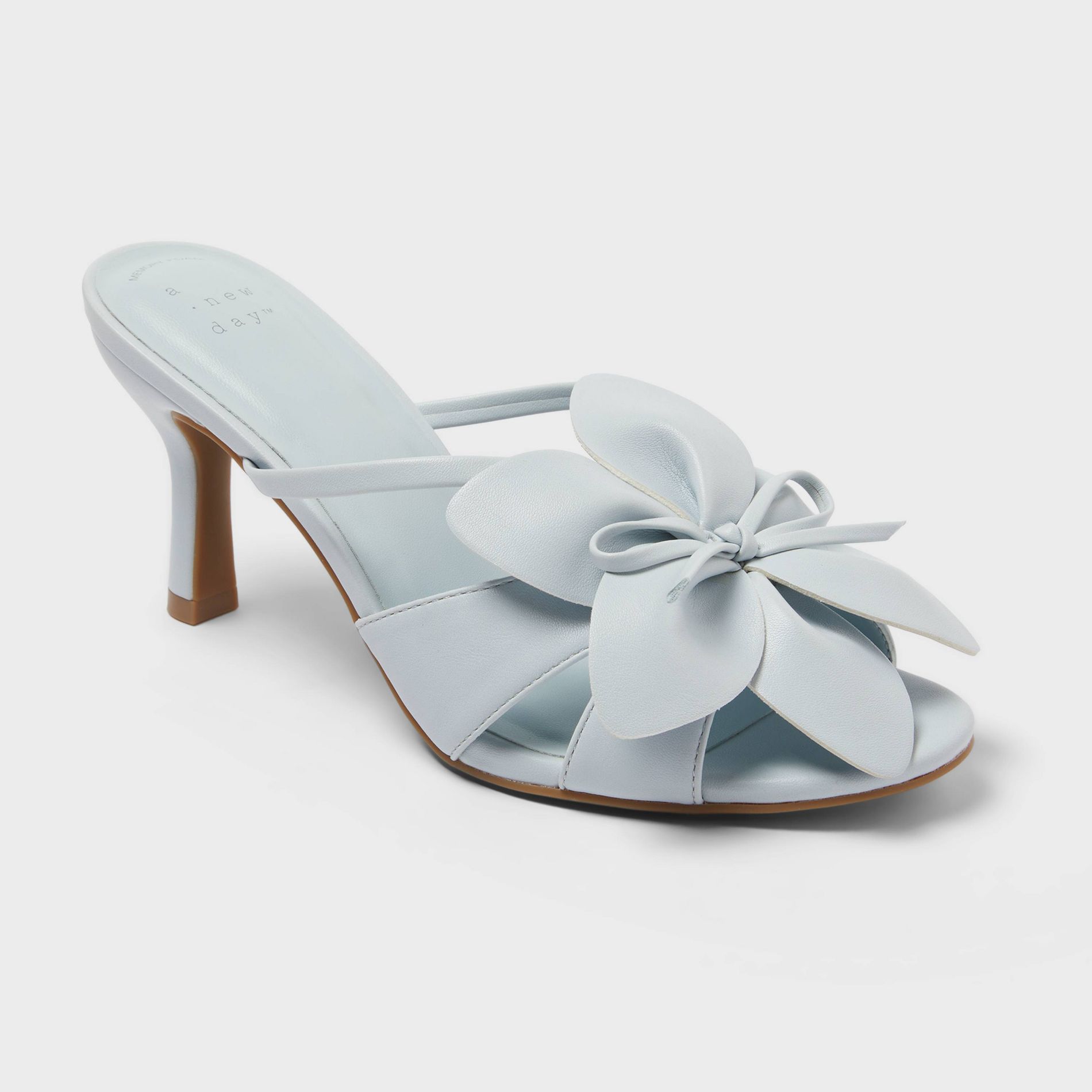 Women's Domenica Heels with Memory Foam Insole - A New Day™ Light Blue