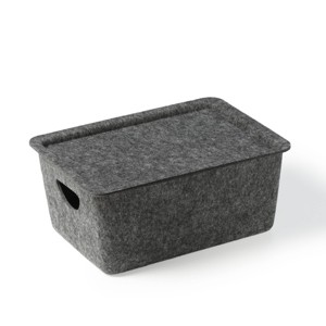 Felt Storage with Lid Charcoal - Bullseye's Playground™ - 1 of 4