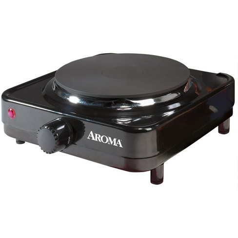 Aroma Ahp 303 Single Burner Plate Refurbished Black : Target