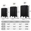 KTMBDW  Luggage 3 Piece Set Suitcase Spinner Hardshell Lightweight Durable - with Cup Holder & USB Port & Phone Holder - 20"/24"/28" - 4 of 4