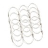 Unique Bargains Scrapbooking Loose Leaf Binder Rings Keyring Book Silver Tone 1.8 Inch Dia 15 Pcs - 3 of 4
