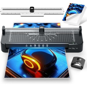 Assark A3 13-Inch Laminator Machine, Black, All-in-One with 50 Sheets & Accessories, Thermal Laminator for Teachers & Personal Use - 1 of 4