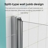 FRAMELESS PIVOT BI-FOLD BATHTUB DOOR:?6mm?thick SGCC tempered glass, reversible for versatile installation. - 2 of 4