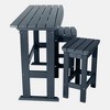 Lehigh 3pc Outdoor Counter Height Set - Federal Blue - highwood - 3 of 4