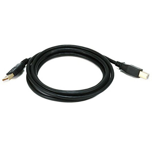 USB 2.0 A Male To Micro B Male 5-Pin Gold-Plated Cable - 1.5Feet Black