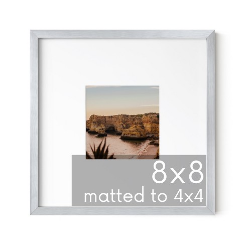 Haus and Hues Brushed Metal Single Picture Frame - image 1 of 4