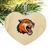 Rochester Institute of Technology Primary Logo Heart Love Wood Christmas Tree Holiday Ornament - 2 of 3