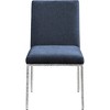 Meridina Furniture,Reeves Navy Chenille Fabric Upholstered Dining Side Chair, Set of 2 - 3 of 4
