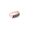 Judith Anniversary Band Ring Black Cz Rose Twist Womens Ginger Lyne Collection - 3 of 4