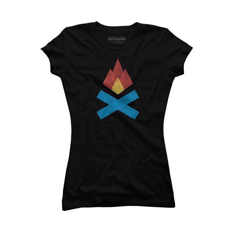 Junior's Design By Humans Campfire By elcorette T-Shirt, 1 of 4