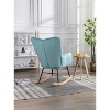 LOVMOR Rocking Chair Nursery, Modern Rocking Chair with High Backrest - 3 of 4