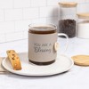 Pavilion Gift Company - Blessing - 16 oz Wrapped Glass Mug with Coaster Lid - Drinkware - 2 of 4
