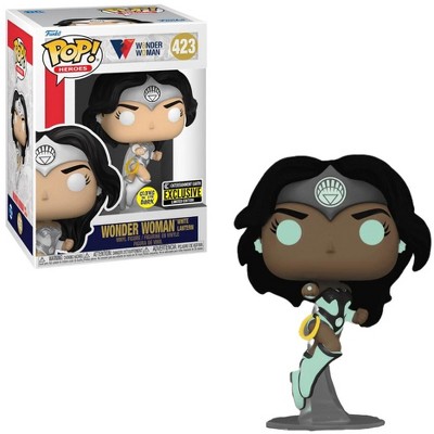 Funko POP! Wonder Woman 80th - Wonder Woman (White Lantern) Glow in the Dark Vinyl Figure #423 Entertainment Earth Exclusive