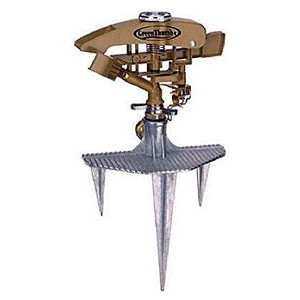 Green Thumb 8,500 Sq Ft 106 Ft Diameter Coverage Solid Metal Sprinkler with Extra Large Water Jet, Trip Levers with Reversing Full Circle Setting - 1 of 4