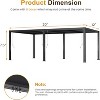 Heynemo 12'x20' Adjustable Louvered Pergola, Heavy-Duty Aluminum Outdoor Canopy, Adjustable Metal Hardtop Roof Pergola for Patio, Deck, Black - 3 of 4