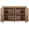 ORRD 4-Door Storage Sideboard w/Adjustable Shelves, Retro Handles, Pinewood Legs - For Living Room, Study, Entryway - 3 of 4
