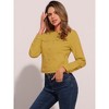 INSPIRE CHIC Women's Button Down Collarless Long Sleeve Jean Jackets - 3 of 4