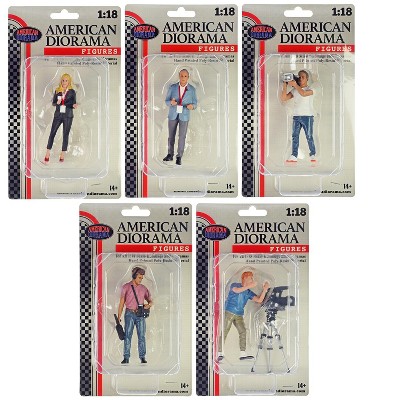 "On-Air" 6 piece Figures and Accessory Set for 1/18 Scale Models by American Diorama