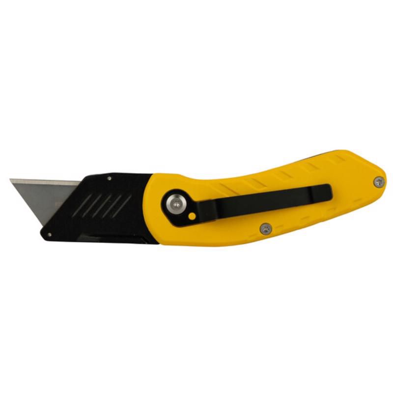 Stanley 4 in. Folding Compact Utility Knife Black/Yellow 1 pc, 3 of 6