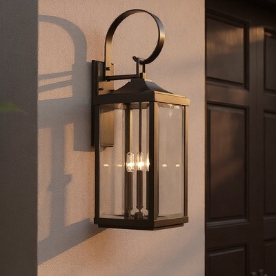 Urban Ambiance Luxury Colonial Outdoor Wall Light,  30-5/8" x 9-1/2",  Olde Bronze Finish, UHP1194