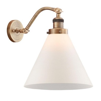 Cone - 1 Light Wall Sconce In Industrial Style-14 Inches Tall and 12 Inches Wide