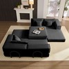 118.2'' Oversized Corduroy L-Shaped Sectional Sofa Couch Set with 6 Pillows, Modular DIY Combination Sofa for Living Room, Apartment or Bedroom - 4 of 4