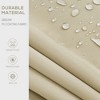 Vynxaria Retractable Awning - 8' x 6.5' Patio Sunshade Canopy with Manual Crank - Beige - 3 of 4