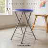 Hasting Home Backless 24-Inch Folding Stool with 225lb Capacity - 3 of 4