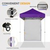 EAGLE PEAK 5x5ft Easy Setup Pop Up Canopy Tent with One Wall - 4 of 4