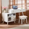 Bella Depot 3-in-1 Vanity Desk with Lighted Flip-Top Mirror with Stool, Dresser with Drawers for Bedroom - 3 of 4