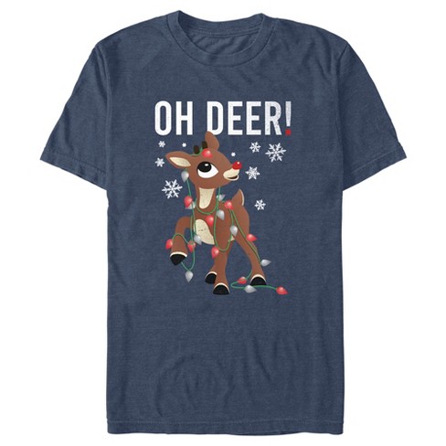 Men's Rudolph The Red-nosed Reindeer Oh Deer! T-shirt - Navy Blue ...