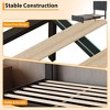 Coolmee Twin Size Bed Frame with Adjustable Headboard and 2 Storage Drawers, Velvet Upholstered Tufted Platform Bed Frames with Wooden Slats Support - 4 of 4