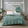 Puredown All Season Organic Cotton Down Comforter - 100% Natural, Chemical-Free, Medium Warmth Duvet Insert - 3 of 4