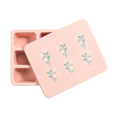 Austin Baby Collection Silicone Bento Box - Wildflower Ripe Peach