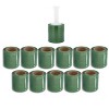 PSBM 12 Rolls 5" x 1000 Ft. Green Hand Wrap Stretch Shrink Film with Handle, 80 Ga - 3 of 4