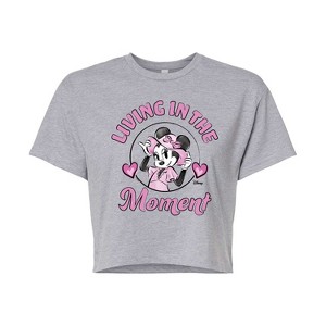 Women's - Disney - Living In The Moment Cropped Graphic T-Shirt - 1 of 4