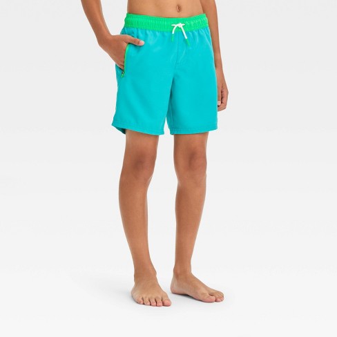 Boys Solid Swim Shorts Cat Jack Blue Target