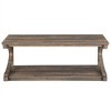 CAVINAS Coffee Tables for Living Room Rectangle Coffee Table Unique Solid Wood Center Table with Storage for Apartment Bedroom - 2 of 4