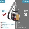 CLUCI Clear Bag for Stadium Events, Clear Crossbody Bag, Small Transparent Purses - 3 of 4