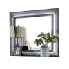 Royal Hampton Dresser Mirror, White LED Lights, 46 Inch Gray Solid Wood Frame - 3 of 4