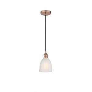 Brookfield - 1 Light Cord Hung Mini Pendant In Industrial Style-9.75 Inches Tall and 5.75 Inches Wide - 1 of 1